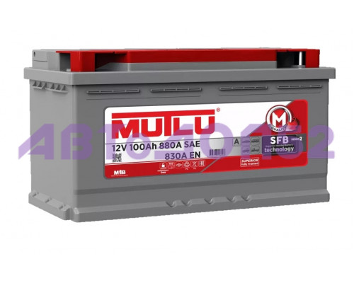 Mutlu L5100083B MUTLU SFB 100 А/ч SMF60045 353x175x190 EN830