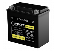 Мото Аккумулятор ИРКУТ YTX14-GEL